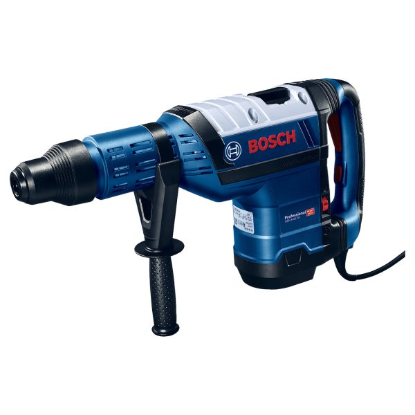 El Rotomartillo GBH 8-45 DV de Bosch, con un peso de 8 kg, destaca por su potencia excepcional para perforar y demoler concreto, ofreciendo una gran capacidad de remoción de material. Equipado con un motor de 1500 W, proporciona 12,5 J de energía de impacto, lo que se traduce en una perforación rápida y una capacidad de demolición sobresaliente.
