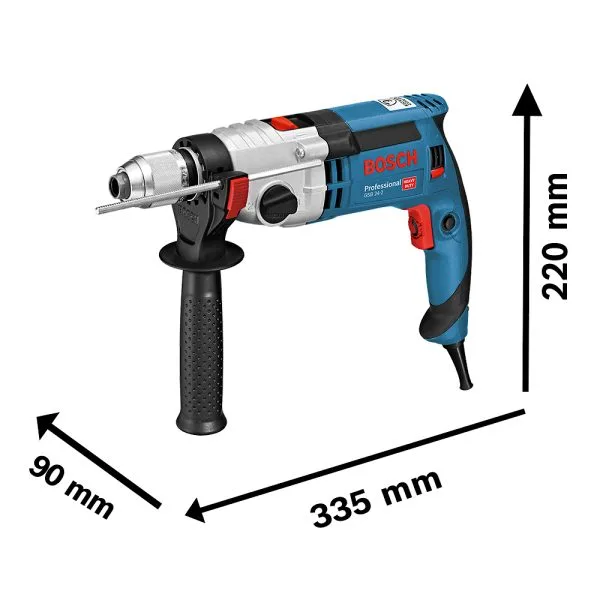 Taladro percutor Bosch GSB 24-2 1100W 220V, en maletín