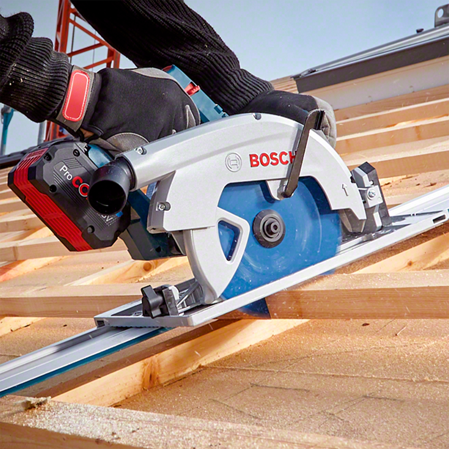 Sierra Circular Bosch GKS 18V-68 GC 1800W 18V SB, con disco