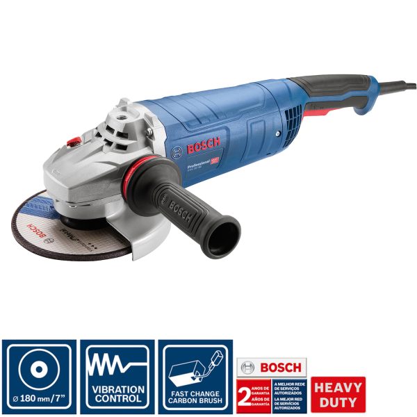 Esmeril Angular Eléctrico 9" GWS 28-230 VULCANO 2.800W TC BOSCH - Imagen 3