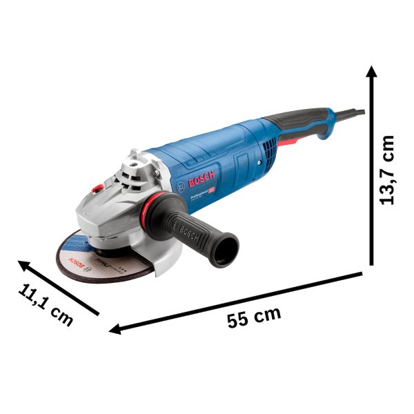 Esmeril Angular Eléctrico 9" GWS 28-230 VULCANO 2.800W TC BOSCH - 06018F60N0