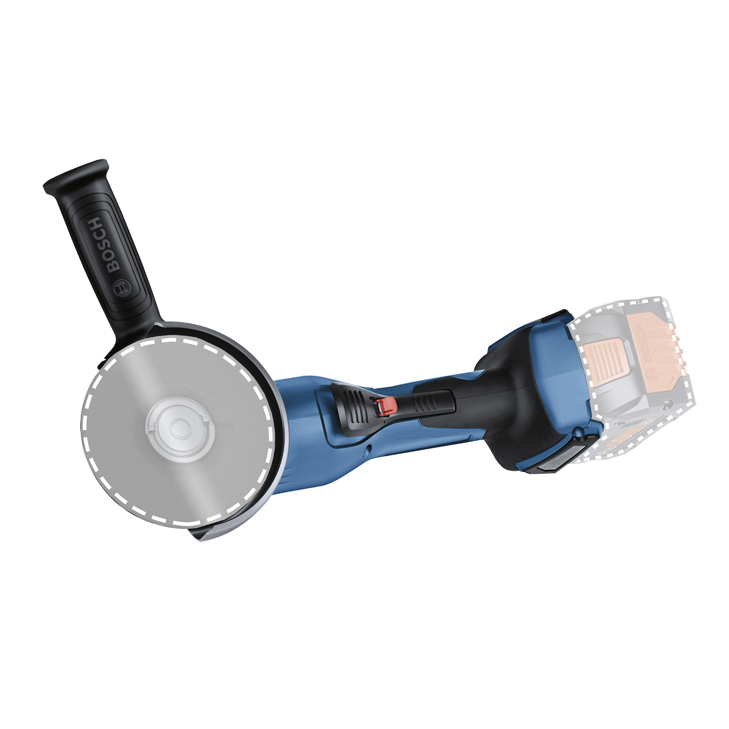 Esmeril Angular Inalámbrico 5" 18V GWS 18V-15 P (SIN BATERIA NI CARGADOR) BOSCH - 06019H6AE0