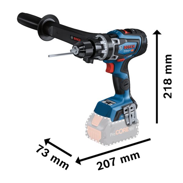 Taladro Atornillador percutor Bosch GSB 18V-150 C, 18V SB