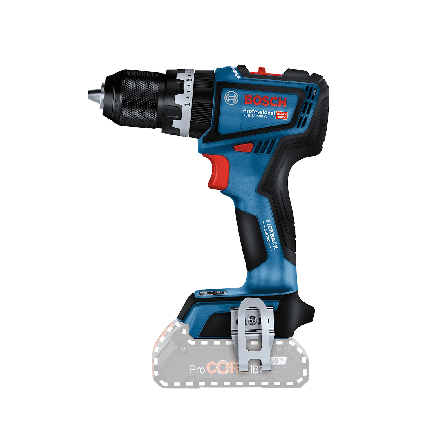 Taladro percutor atornillador Bosch GSB 18V-90 C 18V Brushless