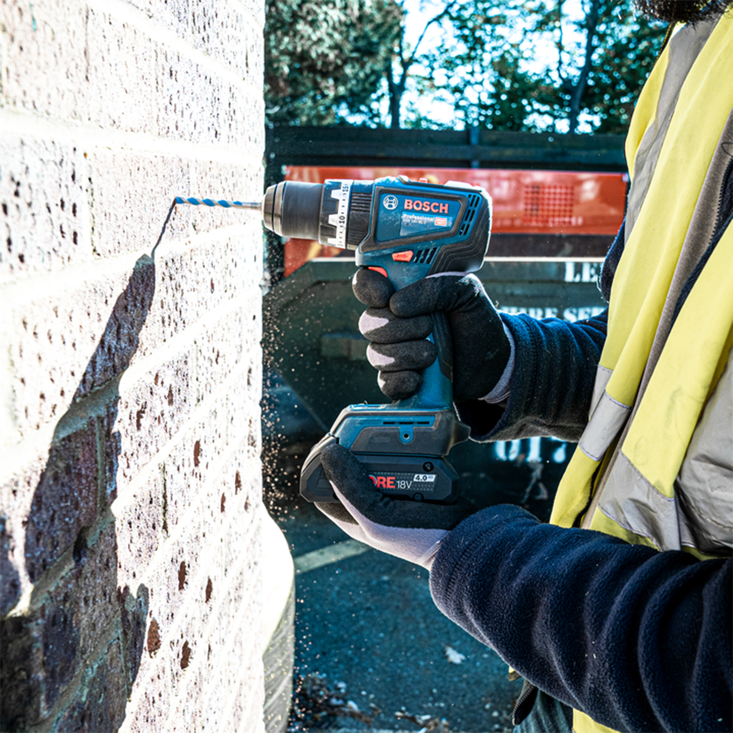 Taladro percutor atornillador Bosch GSB 18V-90 C 18V Brushless